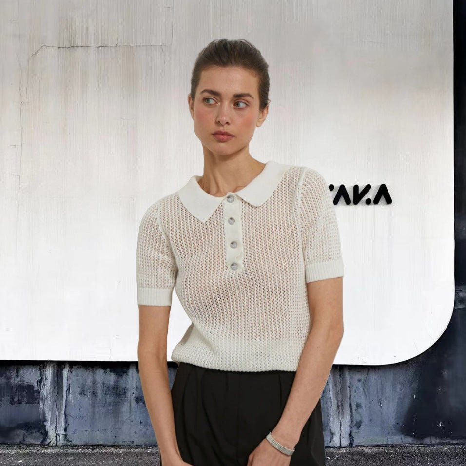 Women’s Knitwear Top - See - Through V - Neck - MRC STOREshirtMy StoreWomen’s Knitwear Top - See - Through V - Neck My Store MRC STORECJCS233726106FUGreenL