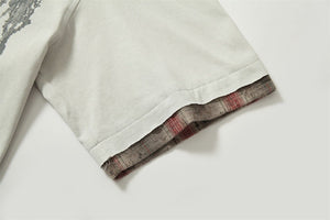 Men’s Graffiti Top - Loose Short - Sleeve Street Shirt - MRC STOREshirtMy StoreMen’s Graffiti Top - Loose Short - Sleeve Street Shirt My Store MRC STORECJDS239113706FUWild RedL