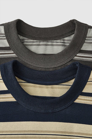 Unisex Striped T-Shirt - Loose Pocket Style - MRC STOREShortsMy StoreUnisex Striped T-Shirt - Loose Pocket Style My Store MRC STORECJYH233225702BYApricotL