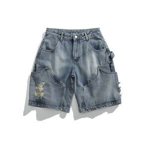 Men’s Denim Shorts - Multi - Pocket Ripped - MRC STOREShortsMy StoreMen’s Denim Shorts - Multi - Pocket Ripped My Store MRC STORECJXX231884904DWBlue2XL