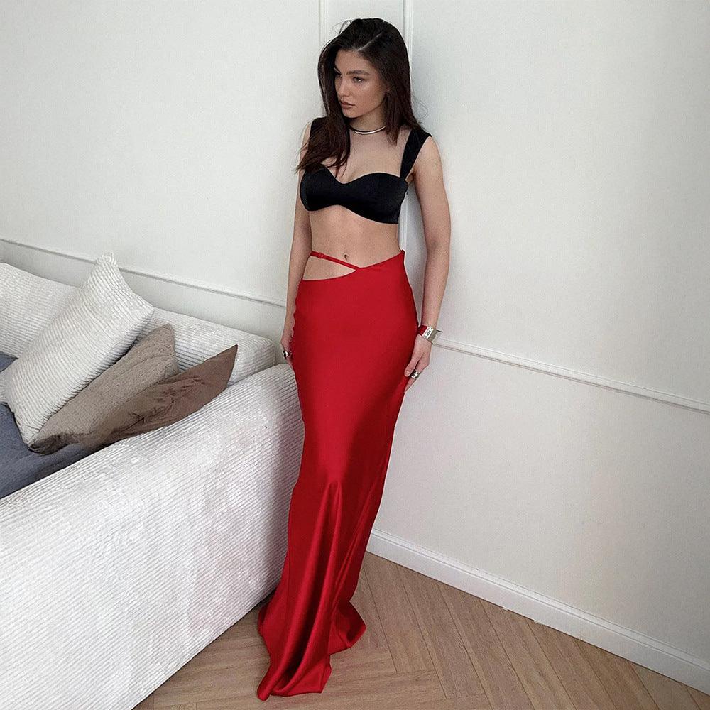 Hollow - Out Bodycon Maxi Skirt – Elegant - MRC STOREskirtMy StoreSolid Color Hollow - Out Bodycon Skirt Maxi Skirt – Elegant Polyester Long Skirt for Sophisticated Commute - MRC STOREMRC STORECJQZ227615806FUBlackL