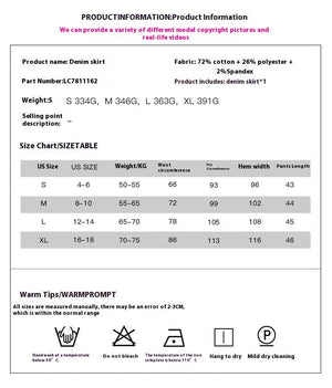 Women’s High Waist Denim Skirt - Trendy A - Line - MRC STOREskirtMy StoreWomen’s High Waist Denim Skirt - Trendy A - Line My Store MRC STORECJQZ240536203CXBLUEL