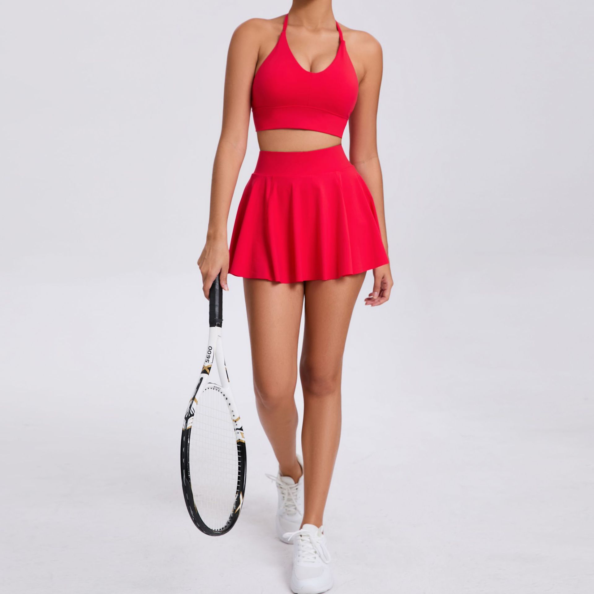 Tennis Suit - Breathable Bra Skirt Set - MRC STOREsports suitMy StoreWomen’s Tennis Suit - Breathable Bra Skirt Set My Store 38.28MRC STORECJDK243230109IRRedL