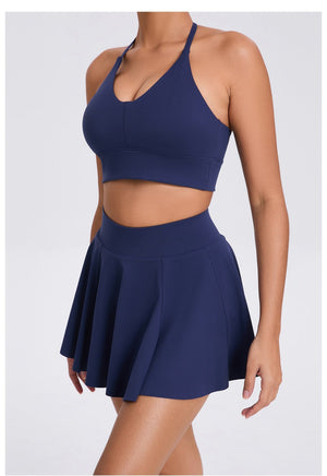 Tennis Suit - Breathable Bra Skirt Set - MRC STOREsports suitMy StoreWomen’s Tennis Suit - Breathable Bra Skirt Set My Store MRC STORECJDK243230118RIYellowL
