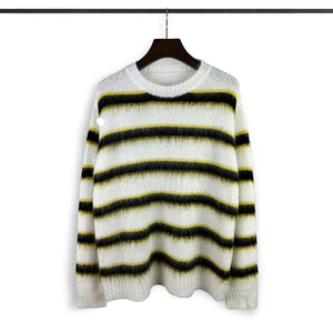 Striped Loose Fit Sweater – High Street Style - MRC STORESweaters & HoodiesMy StoreHigh Street Loose - Fit Striped Sweater – Trendy American Style for Autumn - MRC STOREMRC STORECJYD223595706FUApricot BlackL