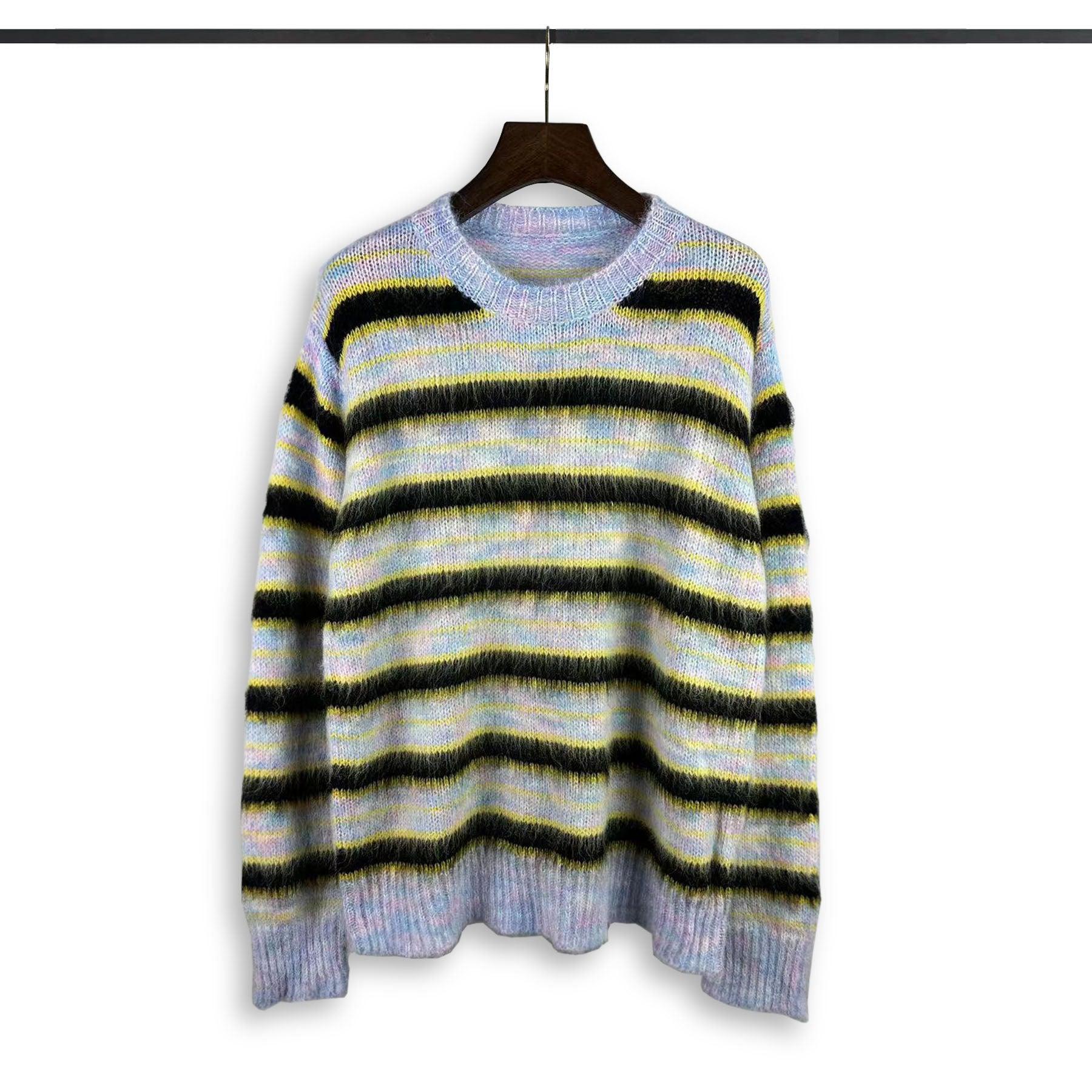 Striped Loose Fit Sweater – High Street Style - MRC STORESweaters & HoodiesMy StoreHigh Street Loose - Fit Striped Sweater – Trendy American Style for Autumn - MRC STOREMRC STORECJYD223595714NMLight PurpleL