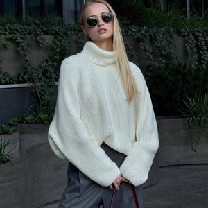 Women’s White Pullover Loose Sweater - MRC STORESweaters & HoodiesMy StoreWomen’s White Pullover Loose Sweater My Store MRC STORECJMY249045303CXBeigeL