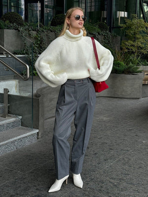 Women’s White Pullover Loose Sweater - MRC STORESweaters & HoodiesMy StoreWomen’s White Pullover Loose Sweater My Store MRC STORECJMY249045303CXBeigeL