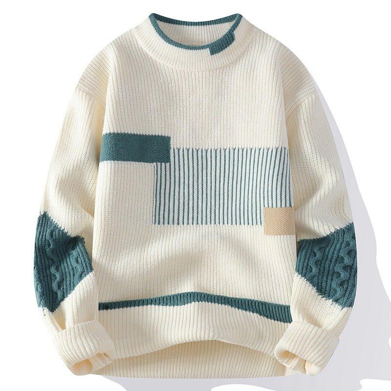 Colorblock Knitwear Cozy Loose - Fit Winter Sweater - MRC STORESweaters & HoodiesMy StoreMen's Fashion Colorblock Knitwear – Cozy Loose - Fit Winter Sweater - MRC STOREMRC STORECJYD226116404DWWhite2XL
