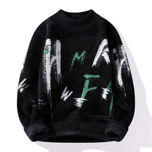 Needle Winter Fuzzy Graphic Sweater - MRC STORESweaters & HoodiesMy StoreNeedle Winter Fuzzy Graphic Sweater - MRC STOREMRC STORECJYD225049009IRBlack2XL