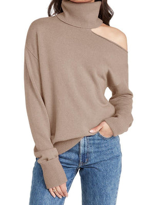 Elegant Off Shoulder Women's Sweater with Abstract Design - MRC STORESweaters & HoodiesMy StoreElegant Off Shoulder Women's Sweater with Abstract Design - MRC STOREMRC STORECJMY225336139MNRed LeatherL