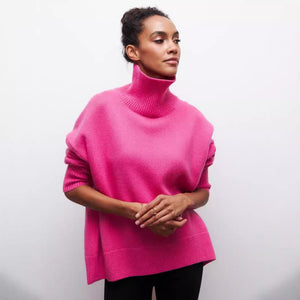 Loose Mock Neck Casual Sweater – Comfortable Pullover for Everyday Wear - MRC STORESweaters & HoodiesMy StoreLoose Mock Neck Casual Sweater – Comfortable Pullover for Everyday Wear - MRC STOREMRC STORECJMY229174603CXBlackL