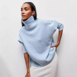 Loose Mock Neck Casual Sweater – Comfortable Pullover for Everyday Wear - MRC STORESweaters & HoodiesMy StoreLoose Mock Neck Casual Sweater – Comfortable Pullover for Everyday Wear - MRC STOREMRC STORECJMY229174603CXBlackL