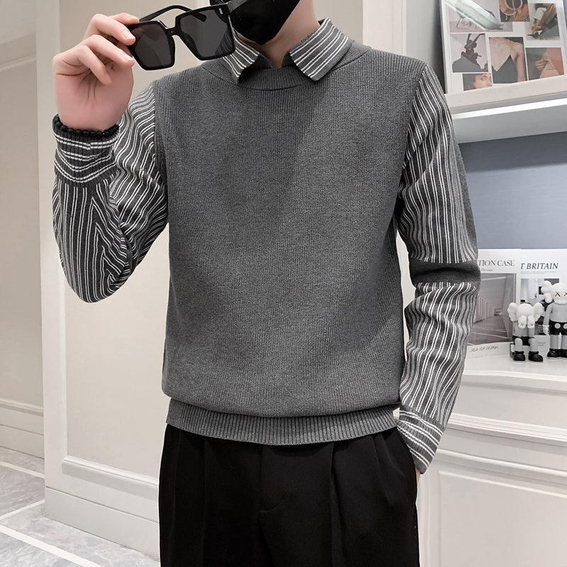 Two Piece Slim Fit Knitted Sweater Set – Stylish & Versatile - MRC STORESweaters & HoodiesMy StoreTwo Piece Slim Fit Knitted Sweater Set – Stylish & Versatile - MRC STOREMRC STORECJYD223559002BYGrayL