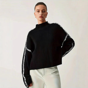 Women’s Black Round Neck Long Sleeve Top - MRC STORESweaters & HoodiesMy StoreWomen’s Black Round Neck Long Sleeve Top My Store MRC STORECJMY249025903CXBlackL
