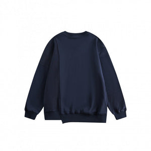 Patchwork Sweater - Loose Round Neck - MRC STORESweaters & HoodiesMy StoreMen’s Patchwork Sweater - Loose Round Neck My Store MRC STORECJXZ231557308HSBlue2XL