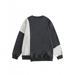 Patchwork Sweater - Loose Round Neck - MRC STORESweaters & HoodiesMy StoreMen’s Patchwork Sweater - Loose Round Neck My Store MRC STORECJXZ231557308HSBlue2XL