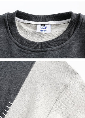 Patchwork Sweater - Loose Round Neck - MRC STORESweaters & HoodiesMy StoreMen’s Patchwork Sweater - Loose Round Neck My Store MRC STORECJXZ231557308HSBlue2XL
