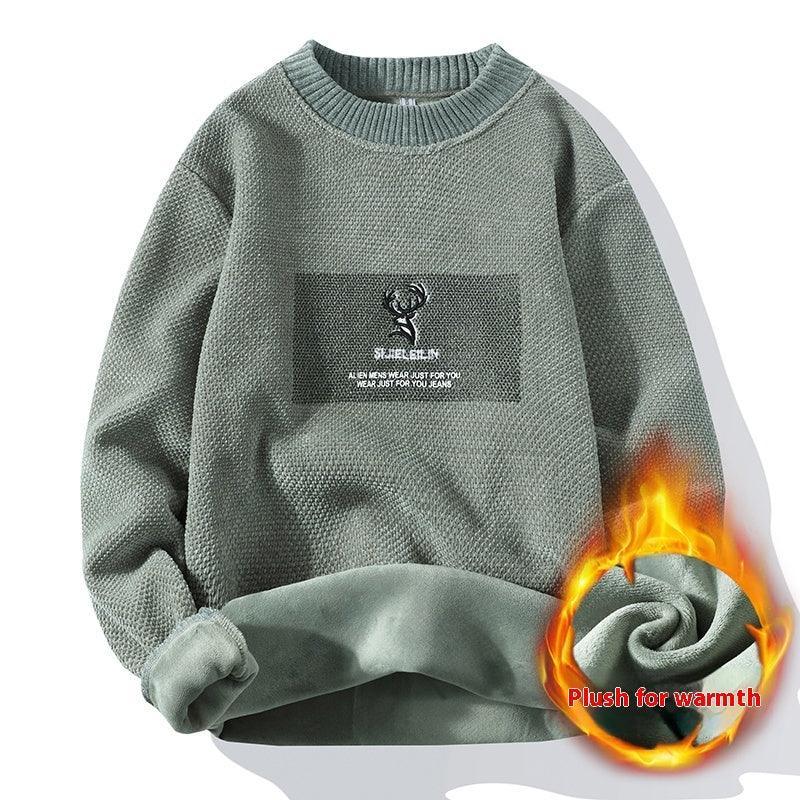Super Soft Fleece Lined Knitted Sweater – Cozy Japanese Style Pullover - MRC STORESweaters & HoodiesMy StoreSuper Soft Fleece Lined Knitted Sweater – Cozy Japanese Style Pullover - MRC STOREMRC STORECJYD222807524XCH703 Green2XL