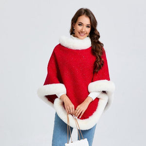Festive Red Christmas Pullover Cape - Unisex Warm and Stylish - MRC STORESweaters & HoodiesMy StoreFestive Red Christmas Pullover Cape - Unisex Warm and Stylish - MRC STOREMRC STORECJWJ220323601AZRed