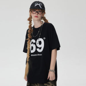 Women’s Digital 69 T-Shirt - Street Fashion Loose - MRC STORET-ShirtsMy StoreWomen’s Digital 69 T-Shirt - Street Fashion Loose My Store MRC STORECJYH206160802BYApricotL