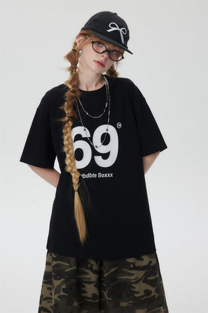 Women’s Digital 69 T-Shirt - Street Fashion Loose - MRC STORET-ShirtsMy StoreWomen’s Digital 69 T-Shirt - Street Fashion Loose My Store MRC STORECJYH206160802BYApricotL