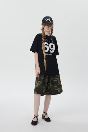 Women’s Digital 69 T-Shirt - Street Fashion Loose - MRC STORET-ShirtsMy StoreWomen’s Digital 69 T-Shirt - Street Fashion Loose My Store MRC STORECJYH206160802BYApricotL