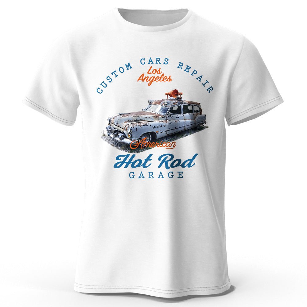 Unisex Car Club T-Shirt - Patch Print Casual - MRC STORET-ShirtsMy StoreUnisex Car Club T-Shirt - Patch Print Casual My Store 22.24MRC STORECJYH241293769QJWhiteL
