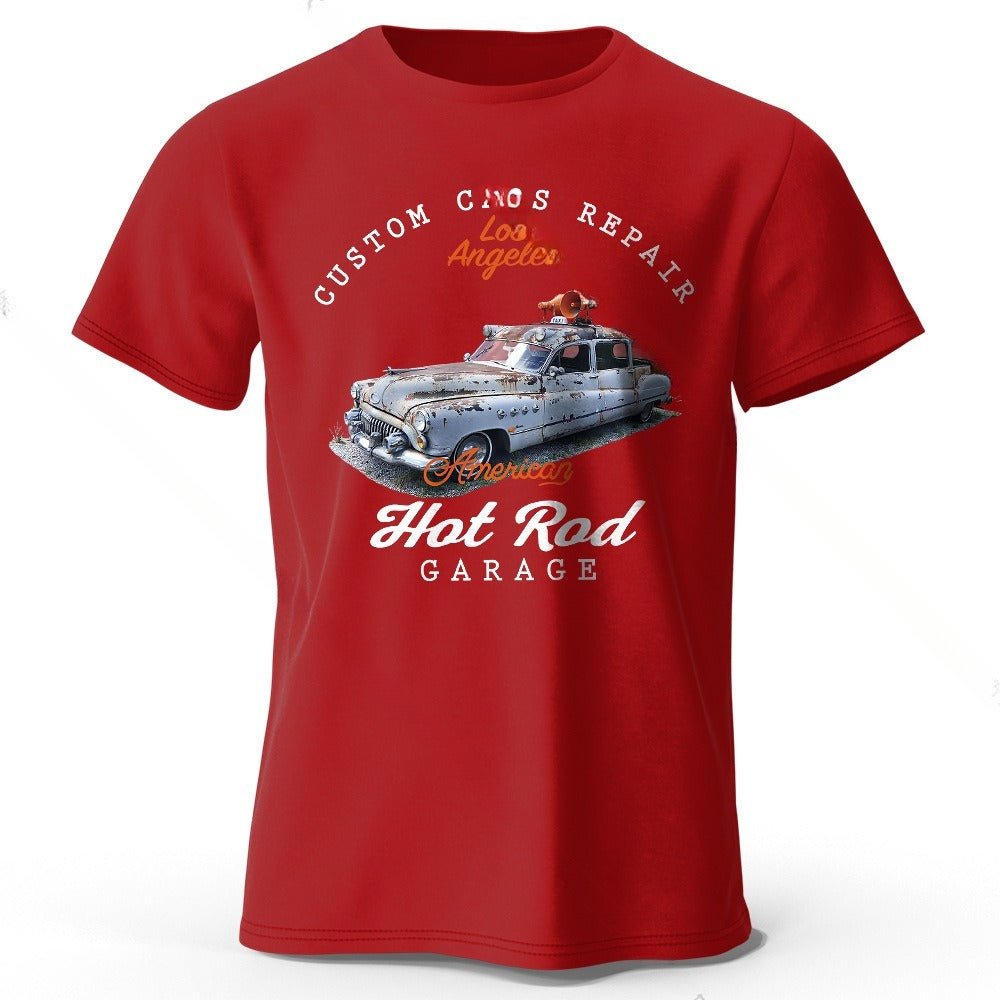 Unisex Car Club T-Shirt - Patch Print Casual - MRC STORET-ShirtsMy StoreUnisex Car Club T-Shirt - Patch Print Casual My Store 22.24MRC STORECJYH241293787IRWineRedL