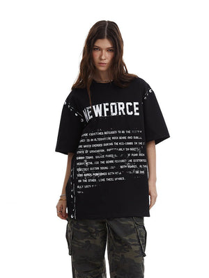 Unisex Vintage T-Shirt - Letter Print Loose - MRC STORET-ShirtsMy StoreUnisex Vintage T-Shirt - Letter Print Loose My Store MRC STORECJYH234301503CXBlackL