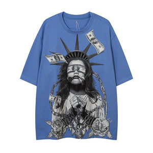 Men’s Street T-Shirt - Loose American Style - MRC STORET-ShirtsMy StoreMen’s Street T-Shirt - Loose American Style My Store MRC STORECJYH177798603CXBlueL