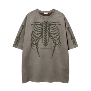 Men’s Suede T-Shirt - Skull Skeleton Printed - MRC STORET-ShirtsMy StoreMen’s Suede T-Shirt - Skull Skeleton Printed My Store 36.50MRC STORECJYH231720513MNKhakiL