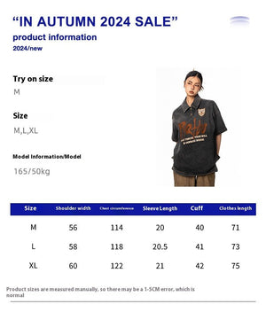 Unisex Denim T-Shirt - Retro Loose Short Sleeve - MRC STORET-ShirtsMy StoreUnisex Denim Shirt - Retro Loose Short Sleeve My Store MRC STORECJDS234464605EVBlueL