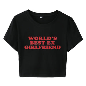 Women’s Crop Top T-Shirt - Letter Print Slim - MRC STORET-ShirtsMy StoreWomen’s Crop Top T-Shirt - Letter Print Slim My Store MRC STORECJCS230584809IRBlackL