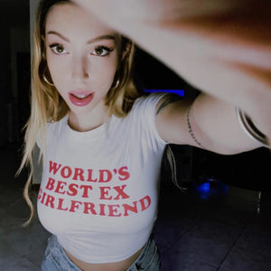 Women’s Crop Top T-Shirt - Letter Print Slim - MRC STORET-ShirtsMy StoreWomen’s Crop Top T-Shirt - Letter Print Slim My Store MRC STORECJCS230584809IRBlackL