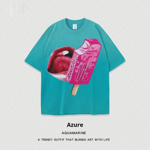 Women’s Street T-Shirt - Washed Cartoon Loose Top - MRC STORET-ShirtsMy StoreWomen’s Street T-Shirt - Washed Cartoon Loose Top My Store 27.86MRC STORECJYH238958627AZDeep BlueL