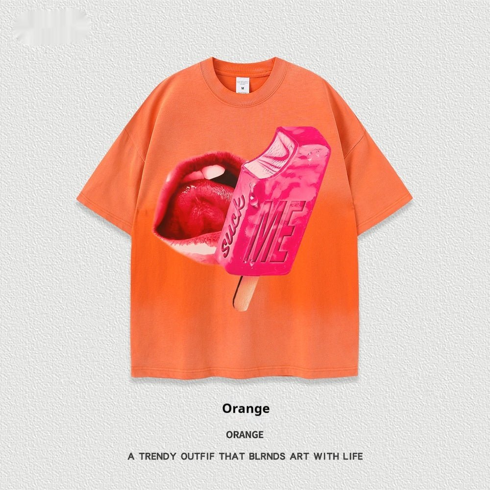 Women’s Street T-Shirt - Washed Cartoon Loose Top - MRC STORET-ShirtsMy StoreWomen’s Street T-Shirt - Washed Cartoon Loose Top My Store 27.86MRC STORECJYH238958609IROrangeL
