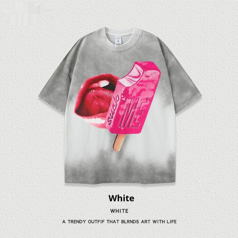 Women’s Street T-Shirt - Washed Cartoon Loose Top - MRC STORET-ShirtsMy StoreWomen’s Street T-Shirt - Washed Cartoon Loose Top My Store 27.86MRC STORECJYH238958633GTWhiteL