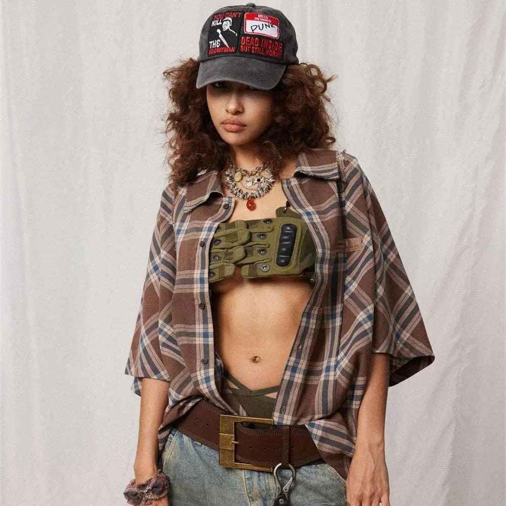 Brown Plaid Shirt - MRC STORET-ShirtsMy StoreBrown Plaid ShirtMRC STORECJDS204709702BYBrownL