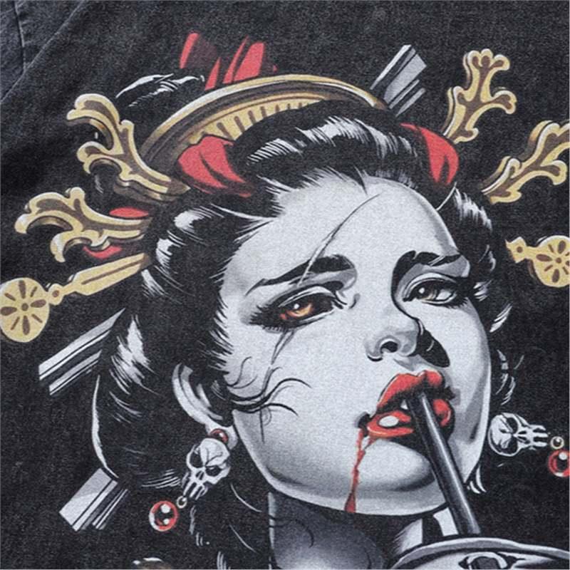 High Street Vintage Retro Loose Short - Sleeve T-shirt – Cartoon Print Cotton Pullover - MRC STORET-ShirtsMy StoreHigh Street Vintage Retro Loose Short - Sleeve T-shirt – Cartoon Print Cotton Pullover - MRC STOREMRC STORECJYH225828103CXD38 StyleL