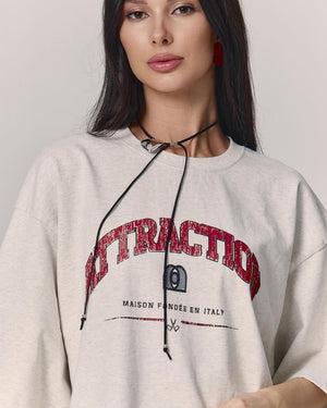 Letter T-Shirt - Loose Shoulder Printed Top - MRC STORET-ShirtsMy StoreWomen’s Letter T-Shirt - Loose Shoulder Printed Top My Store MRC STORECJCS204529003CXGray And WhiteL
