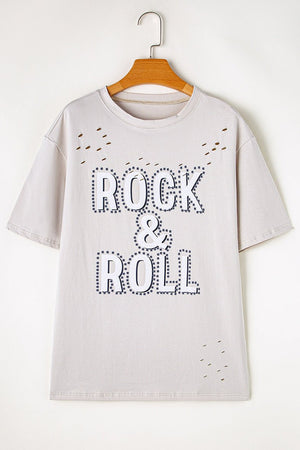 Unisex Ripped T-Shirt - Trendy Gray Loose - MRC STORET-ShirtsMy StoreUnisex Ripped T-Shirt - Trendy Gray Loose My Store MRC STORECJCS235324603CXGrayL
