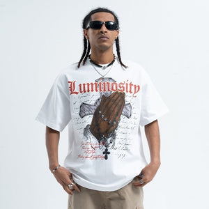 Men’s Vintage T-Shirt - Cross Letter Print - MRC STORET-ShirtsMy StoreMen’s Vintage T-Shirt - Cross Letter Print My Store MRC STORECJYH229714703CXWhiteL