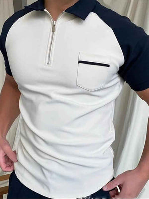 Solid Polo Shirt - MRC STOREtopMy StoreSolid Polo ShirtMRC STORECJDS123239944RI9Style2XL