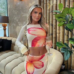 Round Neck Long Sleeve Top Mid length Dress Set - MRC STORETopMy StoreRound Neck Long Sleeve Top Mid length Dress Set - MRC STOREMRC STORECJLS211583803CXApricotL