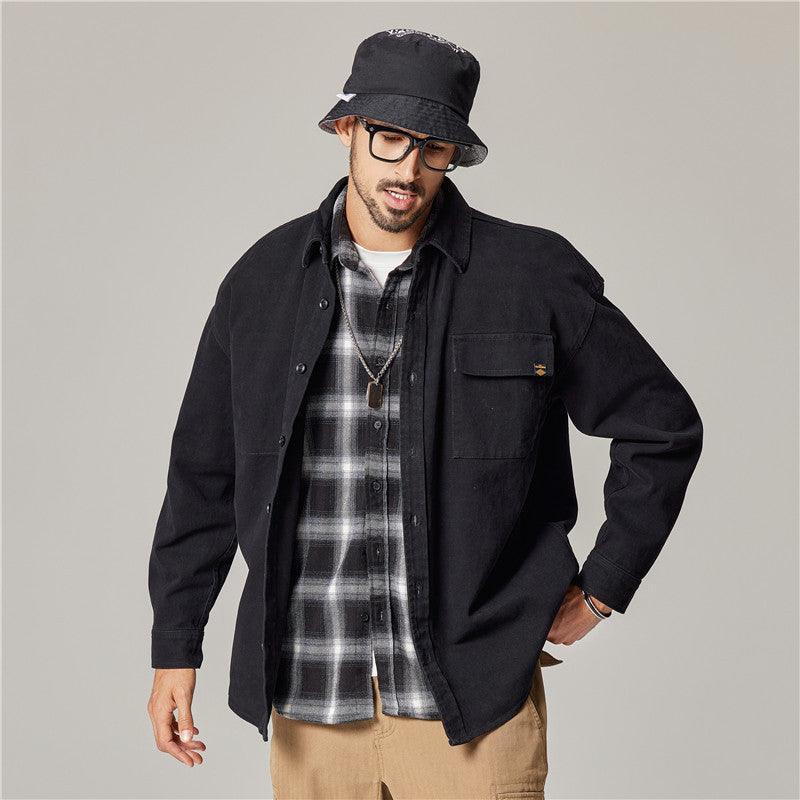 Autumn Overalls Coat – Retro Long Sleeve - MRC STORETopMy StoreEmbrace Classic Style with the Autumn Overalls Coat – American Retro Heavy Cotton Long Sleeve Shirt - MRC STOREMRC STORECJDS217288819SHArmy Green2XL