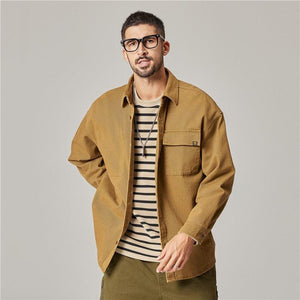 Autumn Overalls Coat – Retro Long Sleeve - MRC STORETopMy StoreEmbrace Classic Style with the Autumn Overalls Coat – American Retro Heavy Cotton Long Sleeve Shirt - MRC STOREMRC STORECJDS217288819SHArmy Green2XL