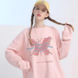 Loose Fit Animal Print Sweater - MRC STORETopMy StoreLoose Fit Animal Print Sweater - MRC STOREMRC STORECJWY199390415OLBlackL