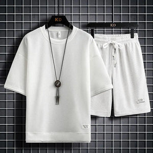 Fashion Solid Color T-Shirt Set - MRC STORETopMy StoreFashion Solid Color T-Shirt Set - MRC STOREMRC STORECJDS147917601AZWhiteS