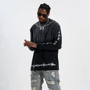 Guochao High Street Gradient Streetwear T-Shirt - MRC STORETopMy StoreGuochao High Street Gradient Streetwear T-Shirt - MRC STOREMRC STORECJYH169189305EVBlack2XL